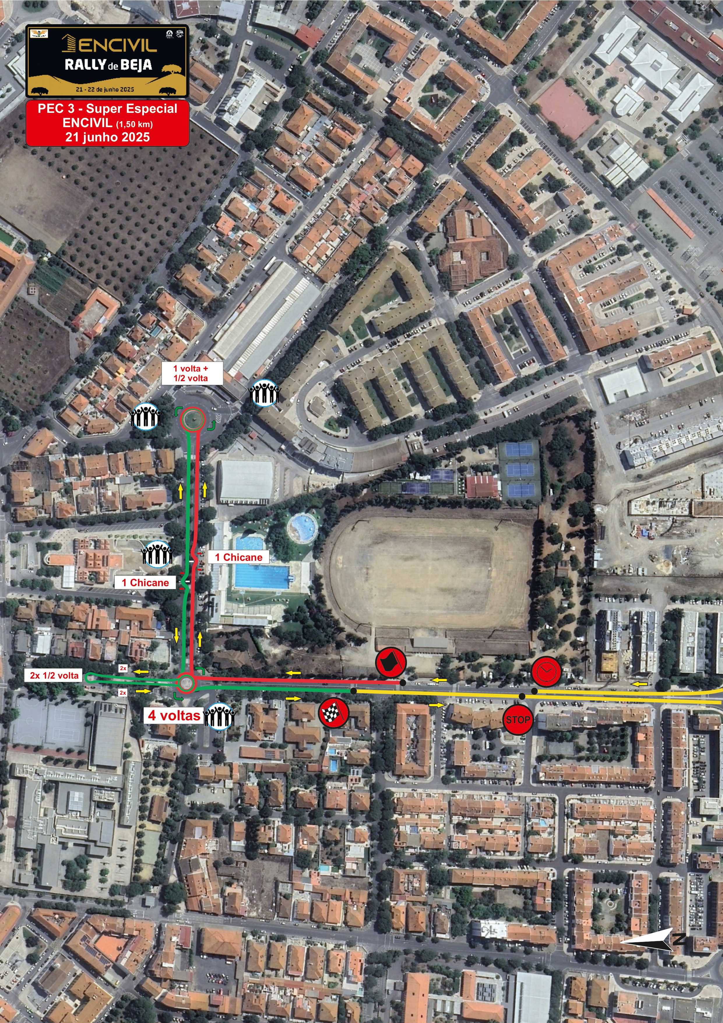 Mapa Suoer Especial Encivil Encivil Rally de Beja